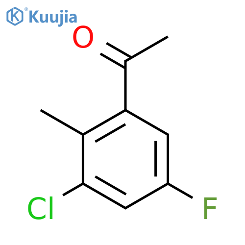 3'-Chloro-5'-fluoro-2'-methylacetophenone structure