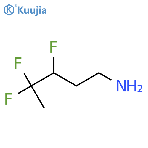 3,4,4-Trifluoropentan-1-amine structure
