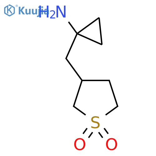 3-[(1-Aminocyclopropyl)methyl]-1lambda6-thiolane-1,1-dione structure