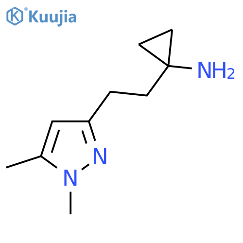 1-[2-(1,5-dimethyl-1H-pyrazol-3-yl)ethyl]cyclopropan-1-amine structure
