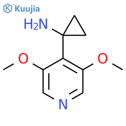 1-(3,5-dimethoxypyridin-4-yl)cyclopropan-1-amine structure