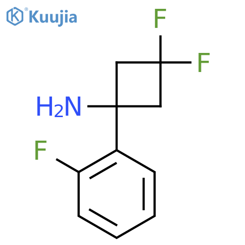 3,3-difluoro-1-(2-fluorophenyl)cyclobutan-1-amine structure