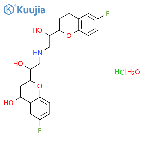 4-Hydroxy Nebivolol, Hydrochloride Hydrate structure