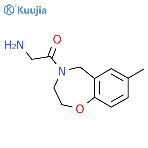 2-Amino-1-(7-methyl-2,3-dihydrobenzo[f][1,4]oxazepin-4(5H)-yl)ethan-1-one structure