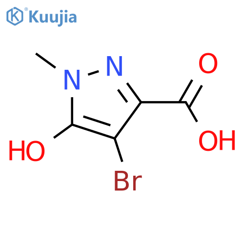 1H-Pyrazole-3-carboxylic acid, 4-bromo-5-hydroxy-1-methyl- structure