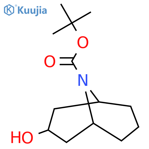 tert-butyl 3-hydroxy-9-azabicyclo[3.3.1]nonane-9-carboxylate structure