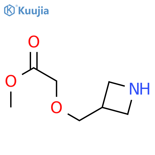 methyl 2-[(azetidin-3-yl)methoxy]acetate structure