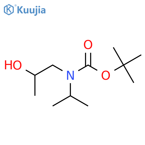 tert-butyl N-(2-hydroxypropyl)-N-(propan-2-yl)carbamate structure