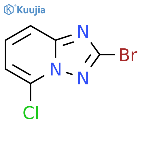 2-Bromo-5-chloro-1,2,4triazolo1,5-apyridine structure
