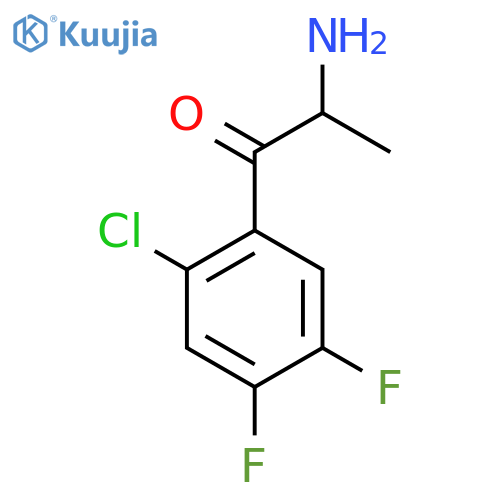 2-amino-1-(2-chloro-4,5-difluorophenyl)propan-1-one structure