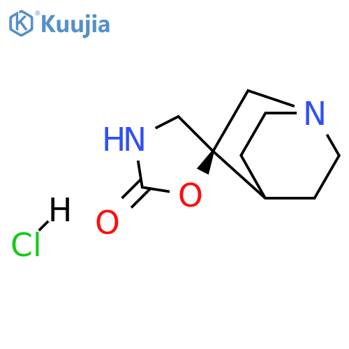 4-azaspirobicyclo2.2.2octane-2,2'-1,4oxazolidine-5'-one hydrochloride structure