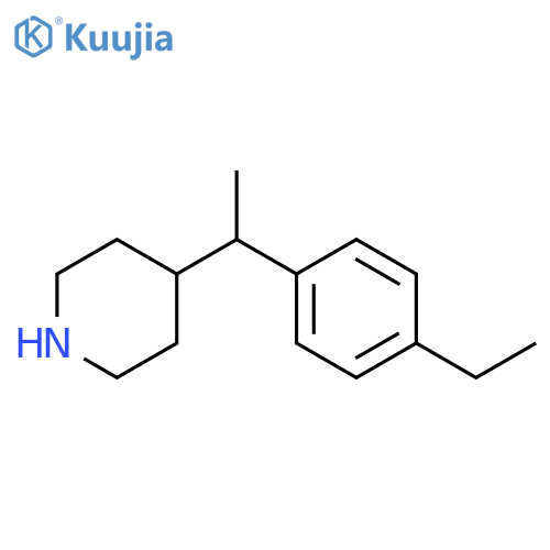 4-1-(4-ethylphenyl)ethylpiperidine structure