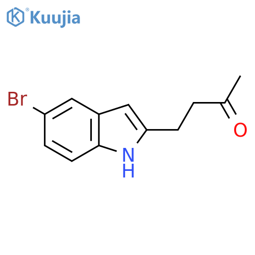 4-(5-bromo-1H-indol-2-yl)butan-2-one structure
