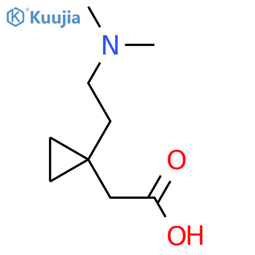 2-{1-2-(dimethylamino)ethylcyclopropyl}acetic acid structure