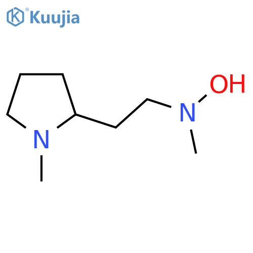 N-methyl-N-2-(1-methylpyrrolidin-2-yl)ethylhydroxylamine structure