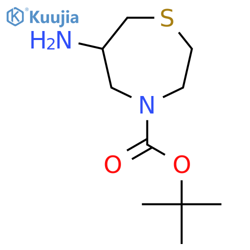 tert-Butyl 6-amino-1,4-thiazepane-4-carboxylate structure