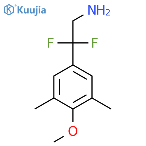2,2-difluoro-2-(4-methoxy-3,5-dimethylphenyl)ethan-1-amine structure
