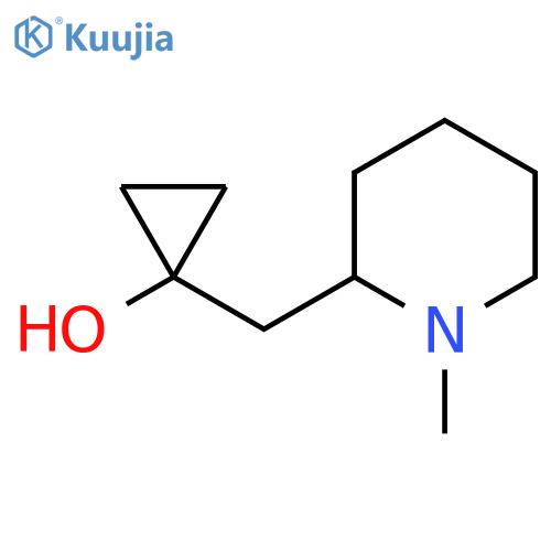 1-(1-methylpiperidin-2-yl)methylcyclopropan-1-ol structure