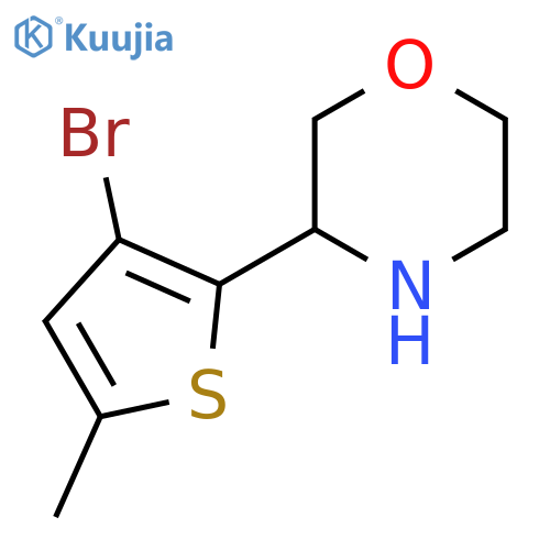 3-(3-Bromo-5-methylthiophen-2-yl)morpholine structure