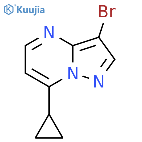 3-Bromo-7-cyclopropylpyrazolo[1,5-a]pyrimidine structure