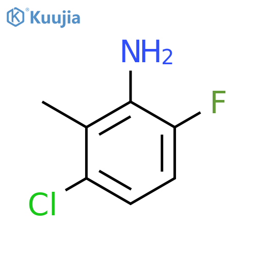 3-Chloro-6-fluoro-2-methylaniline structure