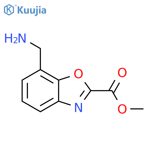 Methyl 7-(aminomethyl)benzo[d]oxazole-2-carboxylate structure