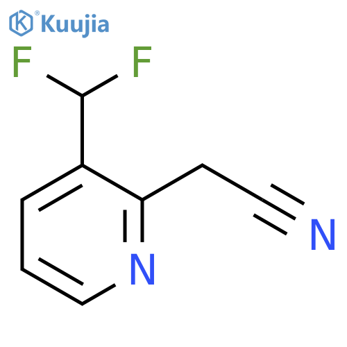 3-(Difluoromethyl)pyridine-2-acetonitrile structure