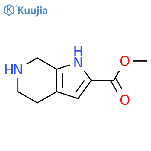 methyl 1H,4H,5H,6H,7H-pyrrolo2,3-cpyridine-2-carboxylate structure