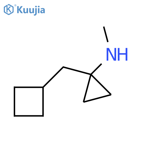 1-(cyclobutylmethyl)-N-methylcyclopropan-1-amine structure