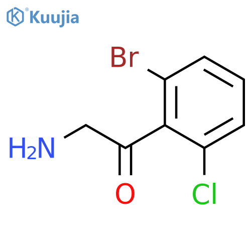 2-amino-1-(2-bromo-6-chlorophenyl)ethan-1-one structure