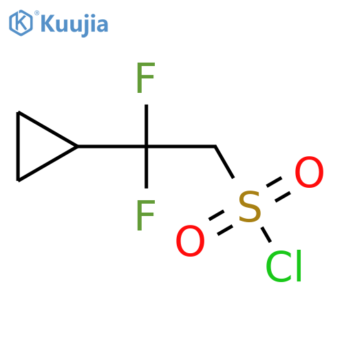 2-Cyclopropyl-2,2-difluoroethanesulfonyl chloride structure