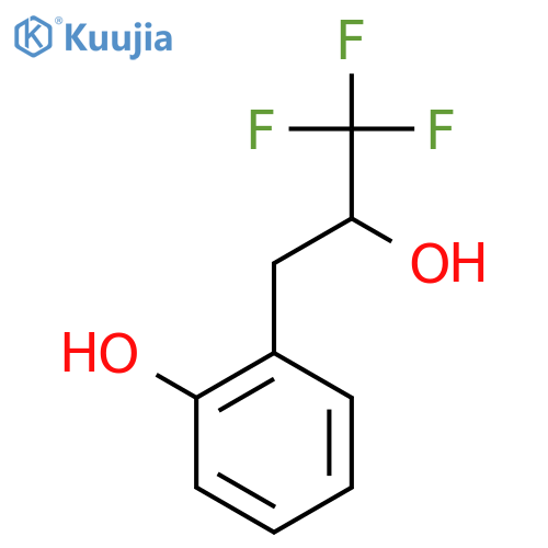2-(3,3,3-Trifluoro-2-hydroxypropyl)phenol structure