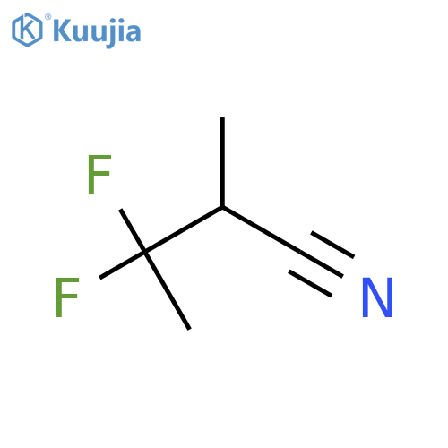 3,3-difluoro-2-methylbutanenitrile structure