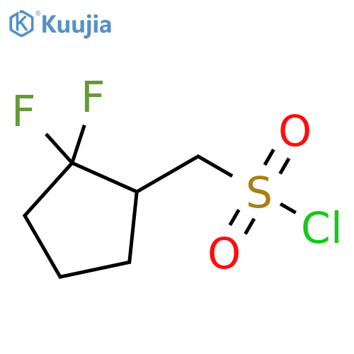 (2,2-difluorocyclopentyl)methanesulfonyl chloride structure