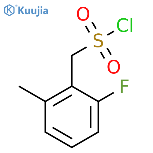 (2-fluoro-6-methylphenyl)methanesulfonyl chloride structure