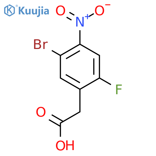 2-(5-Bromo-2-fluoro-4-nitrophenyl)acetic acid structure