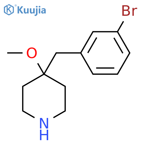 4-[(3-Bromophenyl)methyl]-4-methoxypiperidine structure