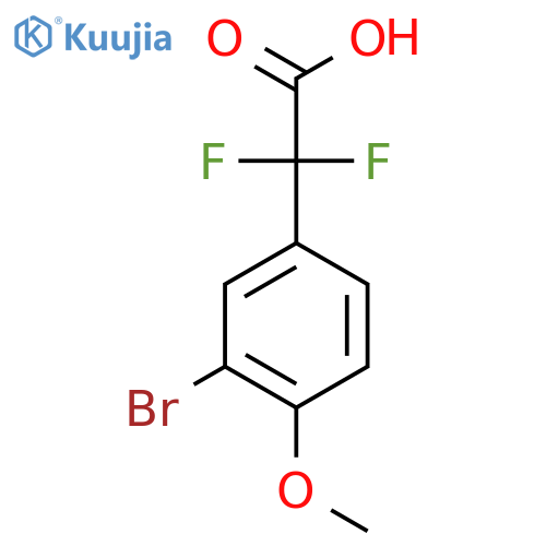 2-(3-bromo-4-methoxyphenyl)-2,2-difluoroacetic acid structure