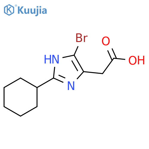 1H-Imidazole-4-acetic acid, 5-bromo-2-cyclohexyl- structure