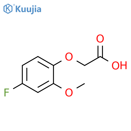 2-(4-Fluoro-2-methoxyphenoxy)acetic acid structure