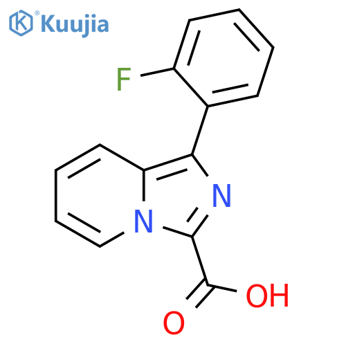 Imidazo[1,5-a]pyridine-3-carboxylic acid, 1-(2-fluorophenyl)- structure