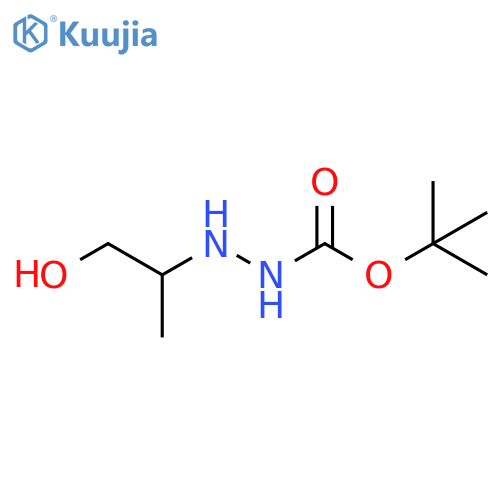 2-({(tert-butoxy)carbonylamino}amino)propan-1-ol structure