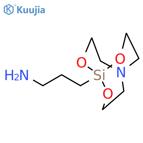 3-(2,8,9-trioxa-5-aza-1-silabicyclo[3.3.3]undec-1-yl)propan-1-amine structure