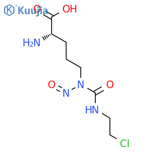 L-Ornithine, N5-[[(2-chloroethyl)amino]carbonyl]-N5-nitroso- structure