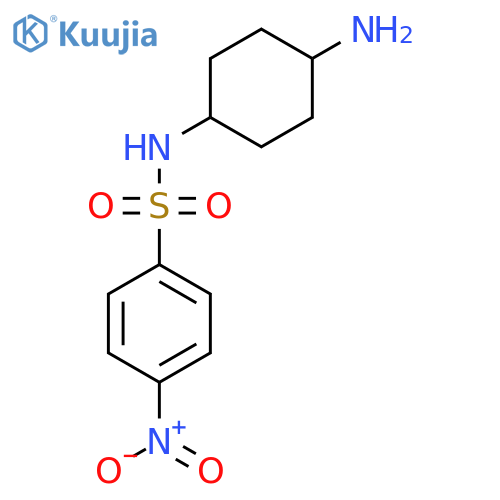 N-(4-aminocyclohexyl)-4-nitrobenzene-1-sulfonamide hydrochloride structure