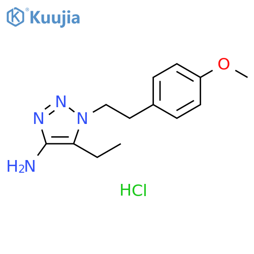 5-Ethyl-1-2-(4-methoxyphenyl)ethyl-1H-1,2,3-triazol-4-amine Hydrochloride structure