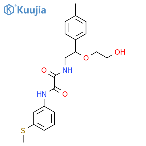 N'-[2-(2-hydroxyethoxy)-2-(4-methylphenyl)ethyl]-N-[3-(methylsulfanyl)phenyl]ethanediamide structure