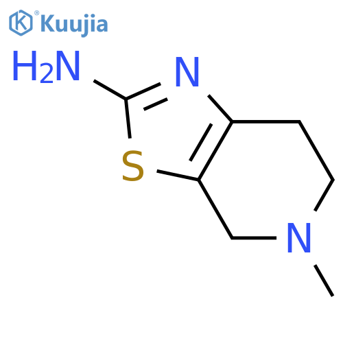 5-methyl-6,7-dihydro-4H-thiazolo[5,4-c]pyridin-2-amine structure