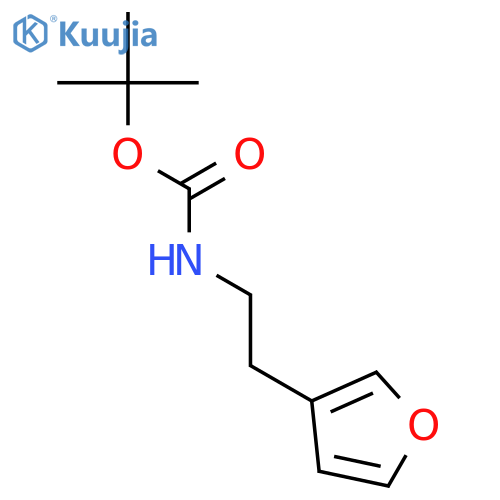 Carbamic acid,[2-(3-furanyl)ethyl]-, 1,1-dimethylethyl ester (9CI) structure