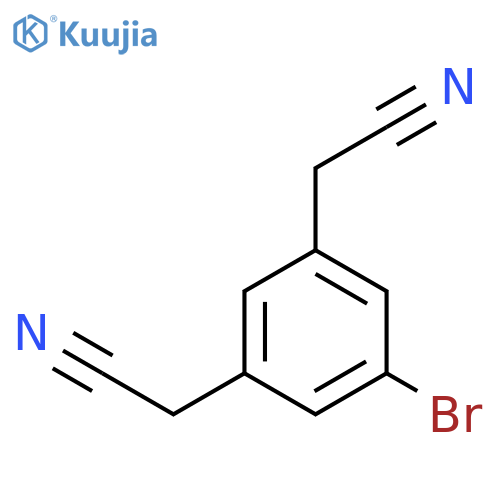 2-3-bromo-5-(cyanomethyl)phenylacetonitrile structure